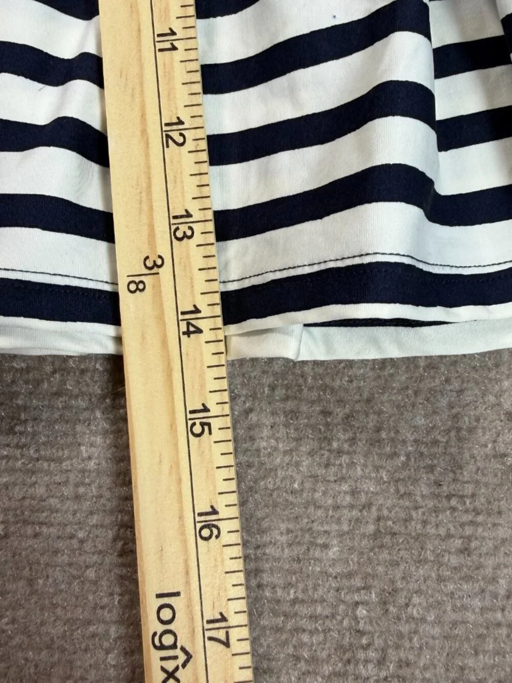 Kate Spade ‘dive right in’ Navy & White Striped Skirt - Size M